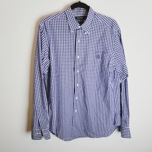 Ralph Lauren purple gingham collar button up shirt